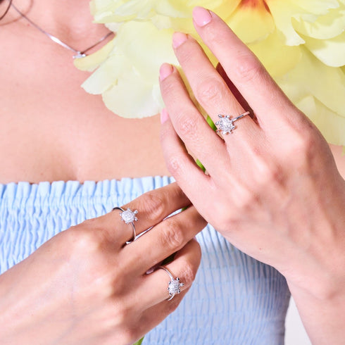 Tortuga | 925 Sterling Silber | CZ Diamant Meeresschildkrötenring